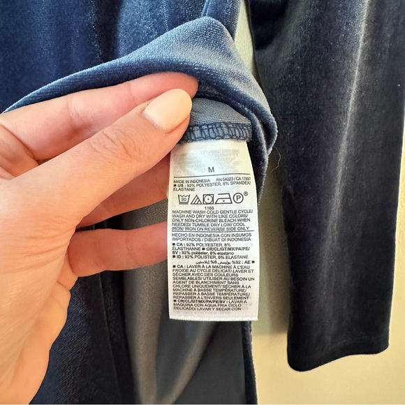 NWT Old Navy Blue Velvet Bodysuit - Picture 6 of 7